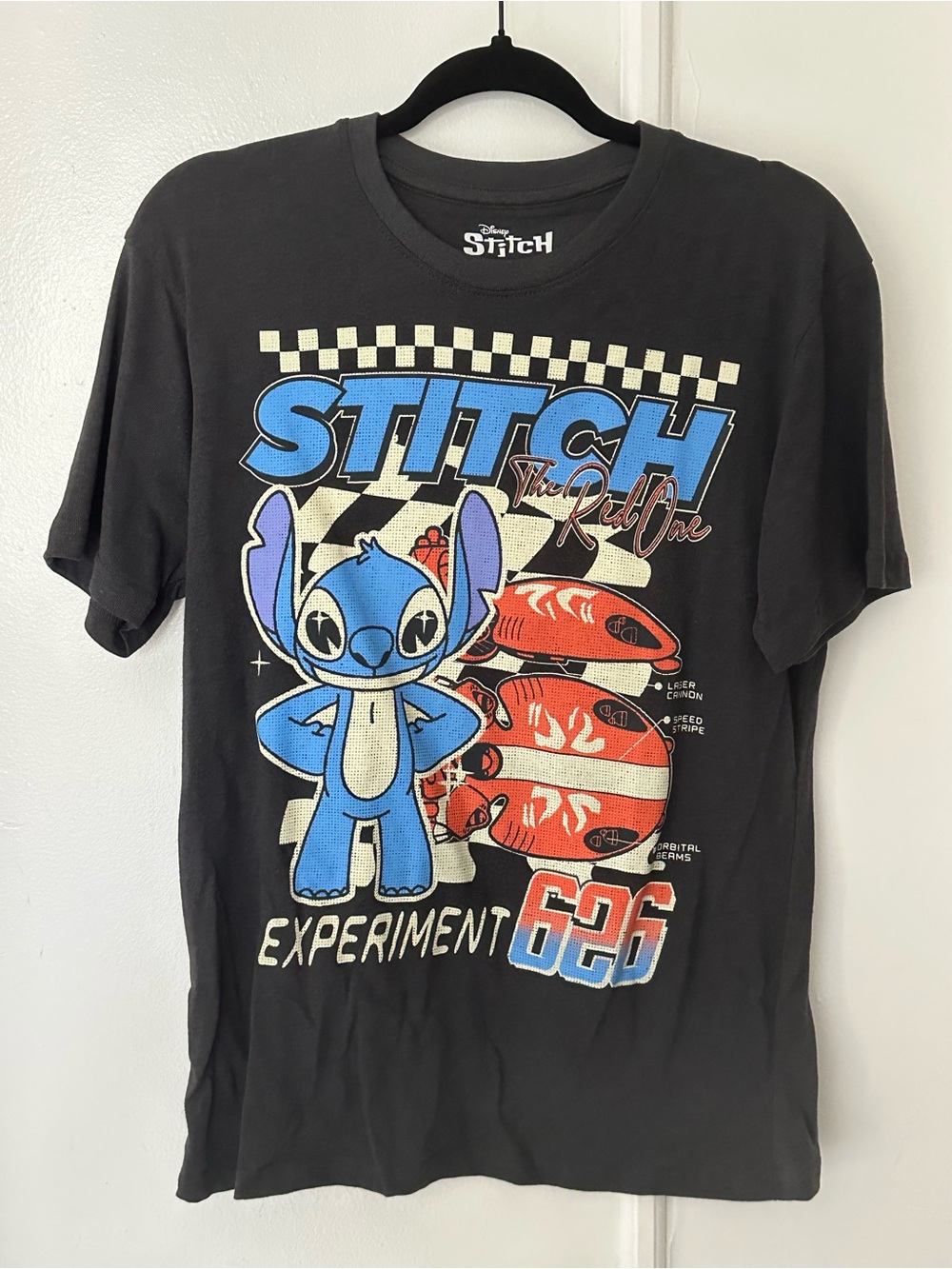 Disney stitch black shirt